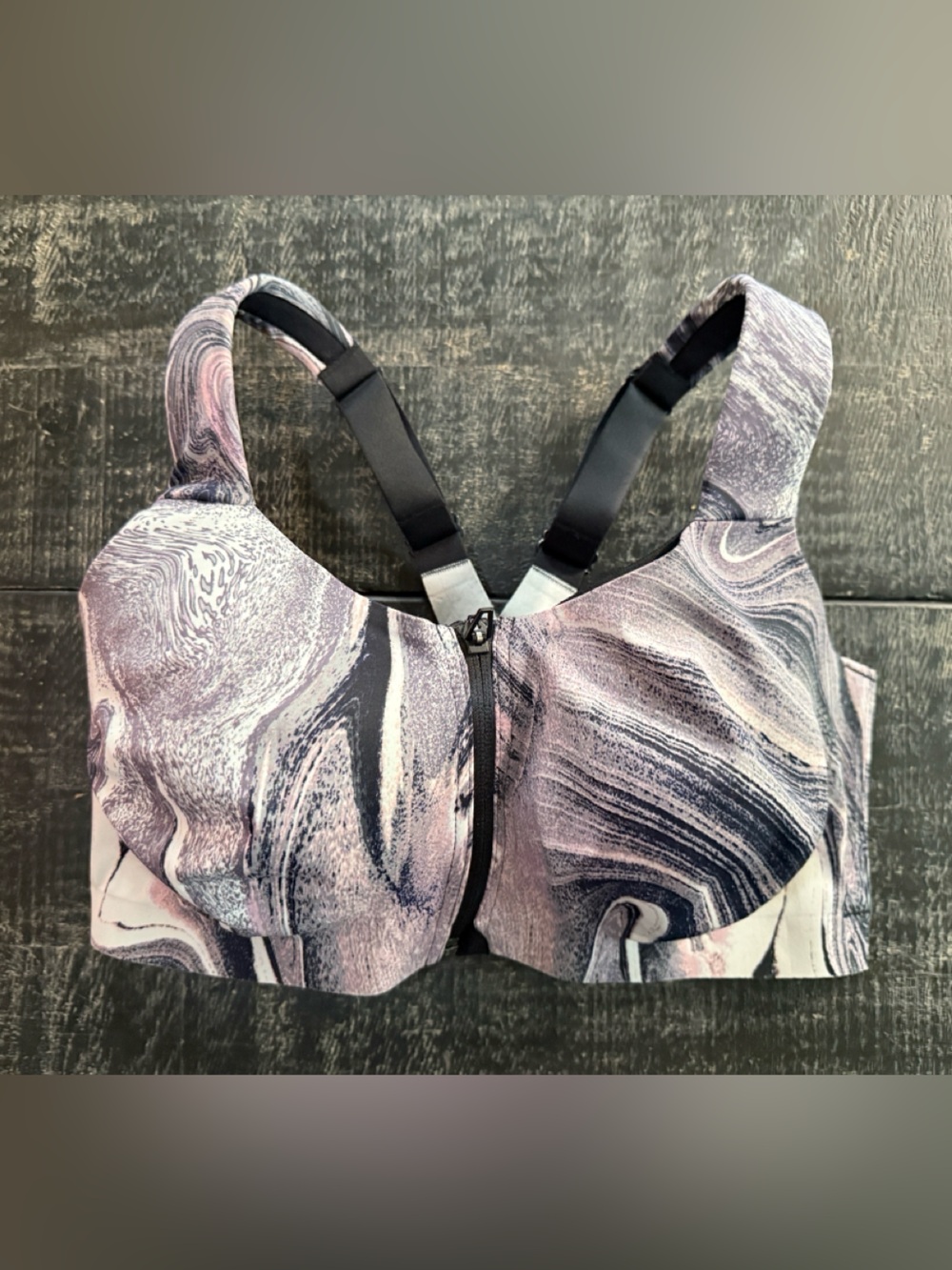 Victoria's Secret Black, pink and Gray Sports bra